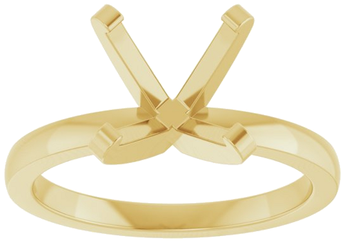 14K Yellow 9.3 mm Round 4-Prong Engagement Ring Mounting (3)