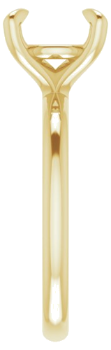 Sužadėtuvių Žiedas „Solitaire“ 585 Geltonojo Aukso Round 9mm (4)