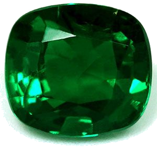 1.8 carat GREEN Cushion Smaragdas (1)