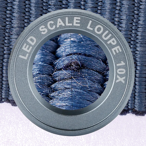 Презареждаща се лупа с вградена измервателна скала, LED и UV осветление 10x (6)