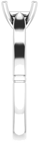 Sužadėtuvių Žiedas „Solitaire“ 585 Baltojo Aukso Square 5.5mm (4)