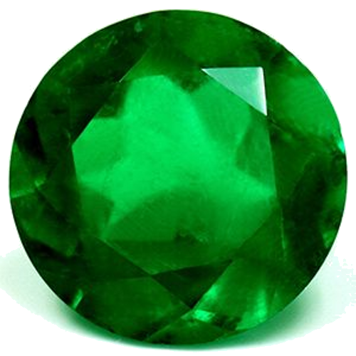 2.08 carat GREEN Round Smaragdas (1)