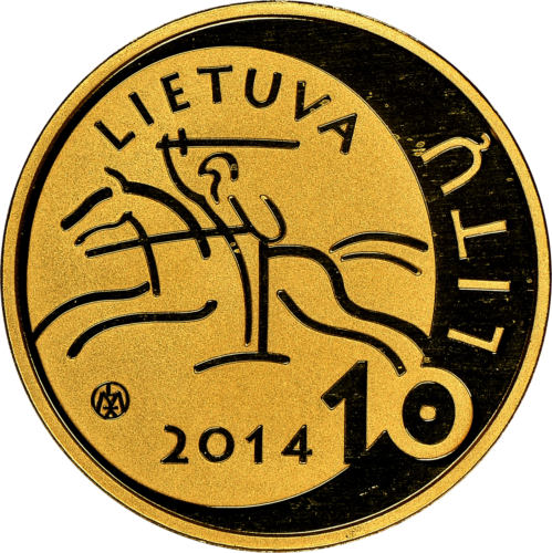 2014 Литва Златна монета от 10 литаса BALTISTIKA PF 69 ULTRA CAMEO (4)