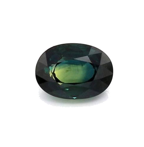 1.2 carat BLUE BRILLIANTSTEP cut Oval Safyras (1)