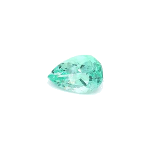 1.08 carat GREEN MODIFIEDBRILLIANT cut Pear Smaragdas (1)