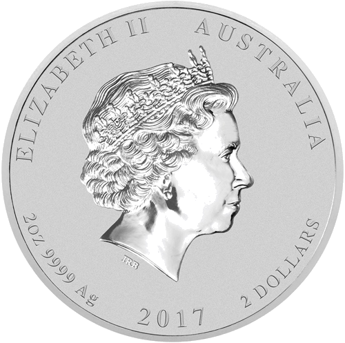 2 oz Year of the Rooster 2017 (Lunar II) Australia Silver Coin (2)