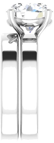 Sužadėtuvių Žiedas „Solitaire“ 950 Platinos Round 9.4mm (9)