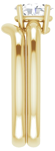 Sužadėtuvių Žiedas „Solitaire“ 585 Geltonojo Aukso Oval 7mm x 5mm (9)