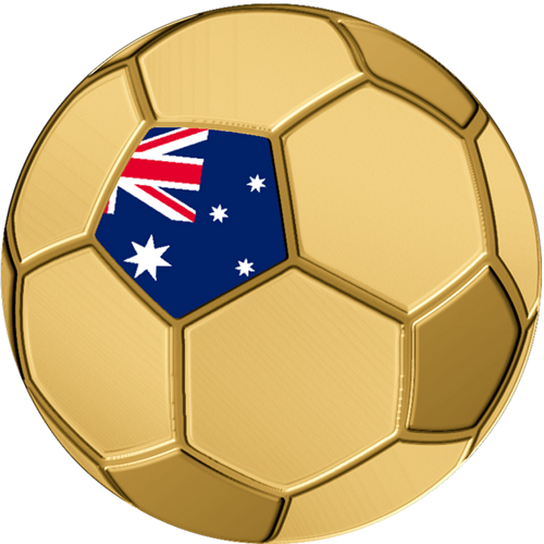 1/1000 oz Football Australia 3000 Francs Chad Gold Coin (1)