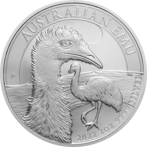 1 oz Страус Эму 2022 Австралия серебряная монета (1)