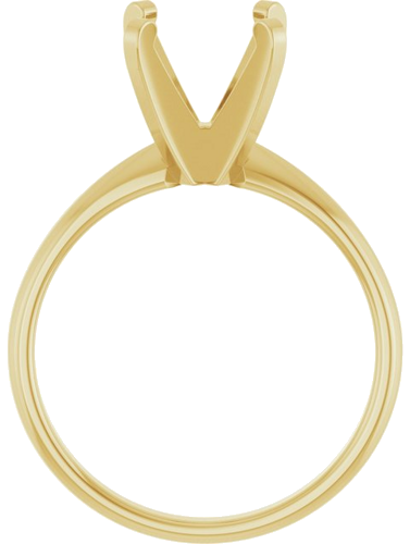 Sužadėtuvių Žiedas „Solitaire“ 10k yellow gold Square 6.5mm (2)