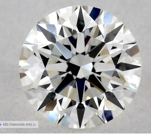 0.58 carat H-VVS2 Excellent cut Natūralus Round Deimantas (1)