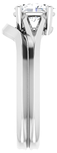 14K White 7x5 mm Oval Solitaire Engagement Ring Mounting (9)