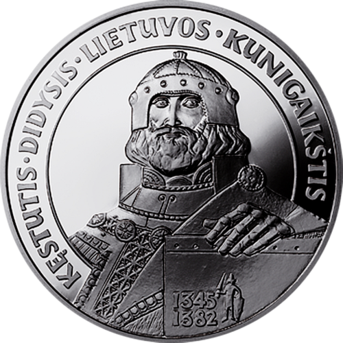 Grand Duke Kestutis, 50 litas silver coin, 1999 (1)