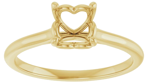 Sužadėtuvių Žiedas „Solitaire“ 585 Geltonojo Aukso Round 6.5mm (3)