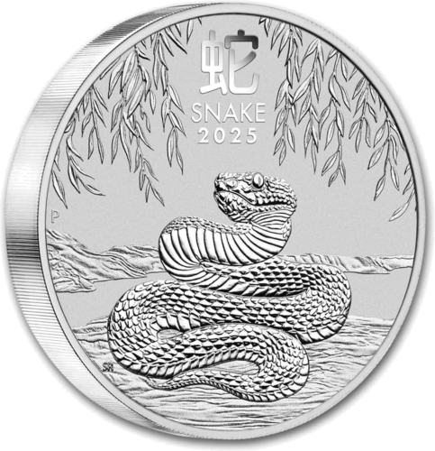 2 oz Год Змеи 2025 (Lunar III) Австралия серебряная монета (3)