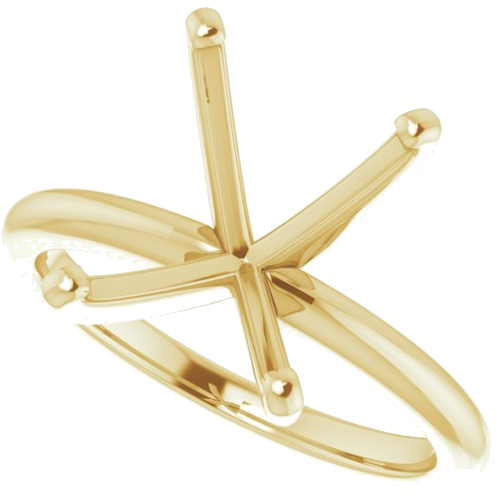 Sužadėtuvių Žiedas „Solitaire“ 585 Geltonojo Aukso Emerald 11mm x 9mm (5)