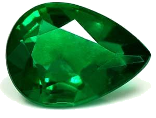 0.91 carat GREEN Pear Smaragdas (1)