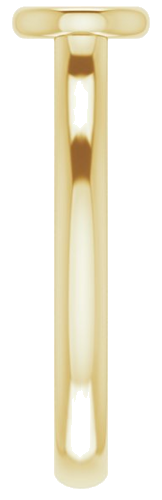 Sužadėtuvių Žiedas „Bezel-Set Solitaire“ 585 Geltonojo Aukso Round 4.8mm (4)