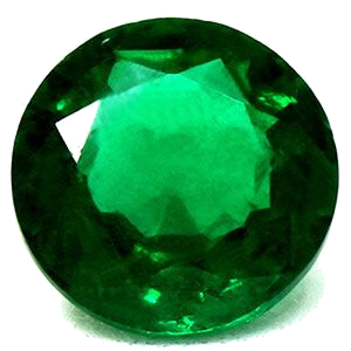 0.71 carat GREEN Round Smaragdas (1)