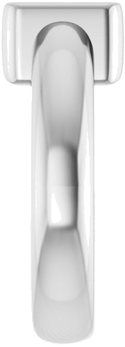 Sužadėtuvių Žiedas „Half Bezel Solitaire“ 925 Sidabro Square 7mm (4)