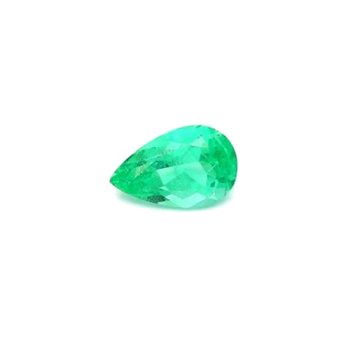 0.85 carat GREEN BRILLIANTFANCY cut Pear Smaragdas (1)