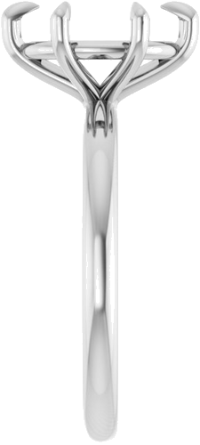 Sužadėtuvių Žiedas „Solitaire“ 585 Baltojo Aukso Oval 10mm x 8mm (4)