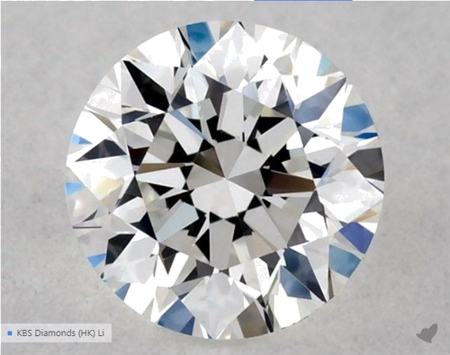 0.51 carat G-VVS2 Excellent cut Natūralus Round Deimantas (1)