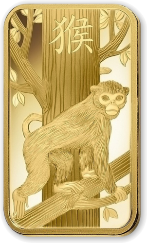 5 g Collectible (Lunar) Investment Gold Bar Year of the Fire Monkey PAMP (3)
