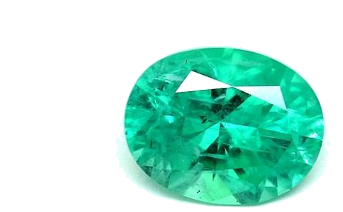 2.9699999999999998 carat GREEN BRILLIANT cut Oval Smaragdas (1)