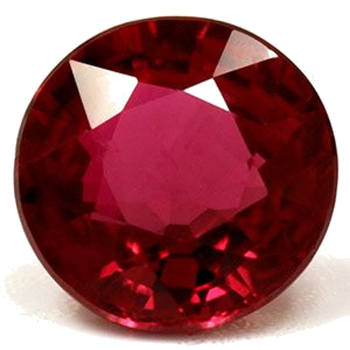 1.23 carat RED Round Rubinas (1)