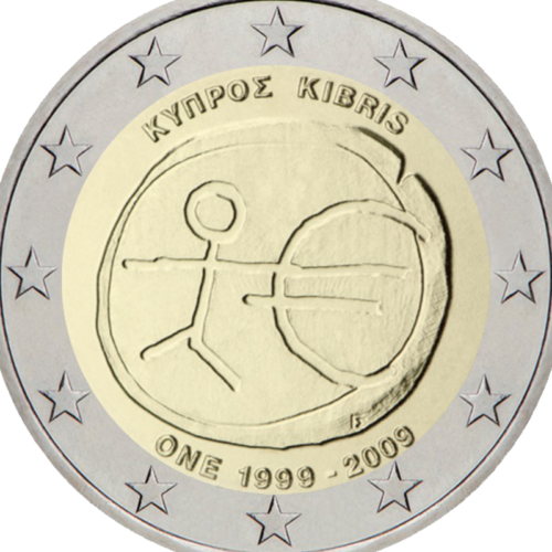 2009 Кипр EMU монета 2 евро (2)