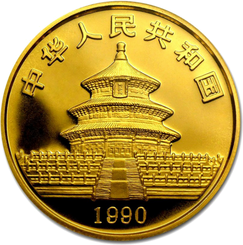 1 oz Panda 1990 China 100 Yuan Gold coin (2)
