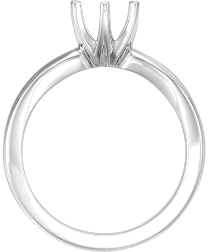 14K White 4.8 mm Round Medium 6-Prong Solstice Solitaire® Ring Mounting (2)