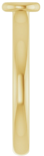 Sužadėtuvių Žiedas „Bezel-Set Solitaire“ 585 Geltonojo Aukso Round 4.1mm (4)