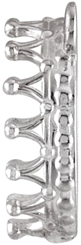 14K White 8x6 mm Oval Necklace Center (2)