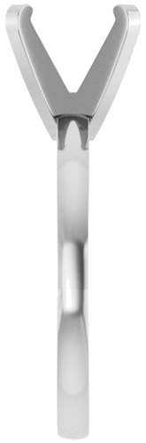 14K White 8.7 mm Round 4-Prong Engagement Ring Mounting (4)