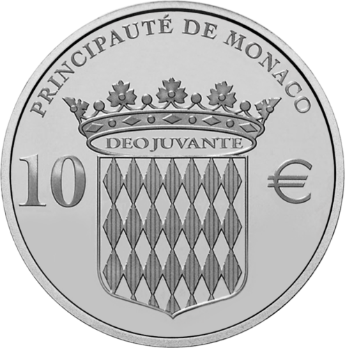 2012 Monakas Albert II/Honoré II 10 eurų sidabrinė moneta (2)