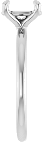 Sužadėtuvių Žiedas „Solitaire“ 950 Platinos Oval 8mm x 6mm (4)
