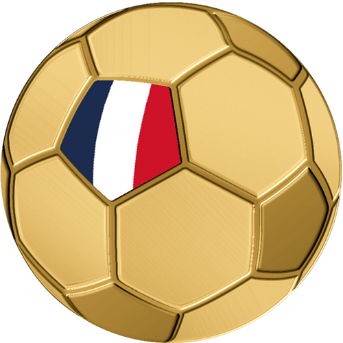 1/1000 oz Football France 3000 Francs Chad Gold Coin (1)
