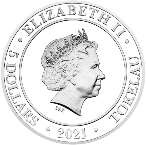 1 oz Goddess Europa 2021 Tokelau silver coin (2)