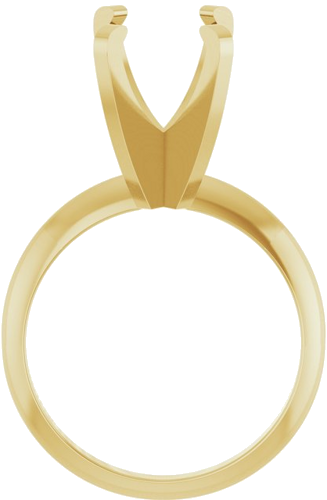 Sužadėtuvių Žiedas „Solitaire“ 585 Geltonojo Aukso Oval 11mm x 9mm (2)