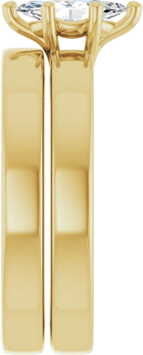 Sužadėtuvių Žiedas „Solitaire“ 585 Geltonojo Aukso Marquise 8mm x 4mm (9)