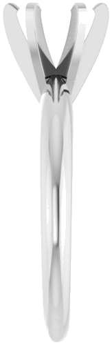 Sužadėtuvių Žiedas „Solitaire“ 585 Baltojo Aukso Round 6.5mm (4)