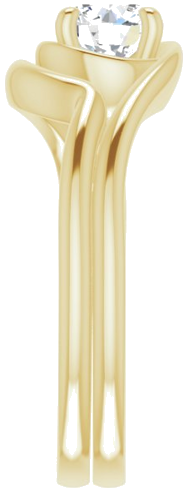 14K Yellow 5.8 mm Round Engagement Ring Mounting (9)