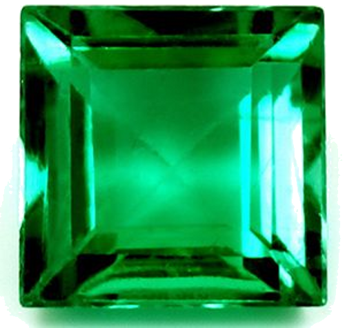 1.17 carat GREEN Square Smaragdas (1)