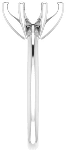 14K White  9x4.5 mm Marquise Solitaire Engagement Ring Mounting (4)