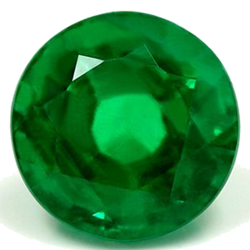 1.53 carat GREEN Round Smaragdas (1)