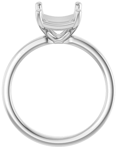 Sužadėtuvių Žiedas „Solitaire“ 14k white gold Emerald 10mm x 8mm (2)