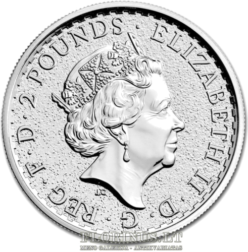 2017 Gaidžio metai (Lunar), Didžioji Britanija, 2 svarai, (1 oz) sidabrinė moneta (3)